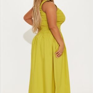 Elegant Yellow Maxi Dress